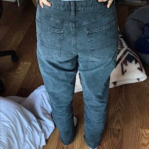 AE super stretch corduroy black jeans 8 long